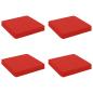 Preview: ARDEBO.de - 4-teilige Sitzkissen VUGHT 4 pcs 100 % Polyester Rot