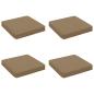 Preview: ARDEBO.de - 4-teilige Sitzkissen VUGHT 4 pcs 100 % Polyester Taupe