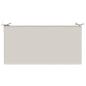 Preview: Sitzkissen SOEST 100 % Polyester Weiß 120 x 60 x 15 cm