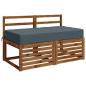 Preview: Sitzkissen SOEST 100 % Polyester Blau 120 x 60 x 15 cm