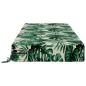 Preview: Sitzkissen SOEST 100 % Polyester Blattmuster 120 x 60 x 15 cm