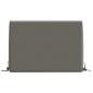 Preview: Rückenkissen SOEST 100 % Polyester Grau 60 x 20 x 40 cm