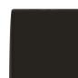 Preview: Rückenkissen SOEST 100 % Polyester Schwarz 60 x 20 x 40 cm