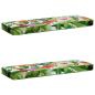 Preview: 2-teilige Bankkissen VUGHT 2 stk. 100 % Polyester Mehrfarbig