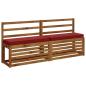 Preview: 2-teilige Bankkissen VUGHT 2 pcs 100 % Polyester Weinrot