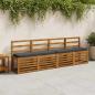 Preview: ARDEBO.de - 2-teilige Bankkissen VUGHT 2 stk. 100 % Polyester Dunkelblau