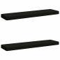 Preview: 2-teilige Bankkissen VUGHT 2 pcs 100 % Polyester Schwarz