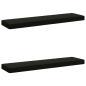 Preview: ARDEBO.de - 2-teilige Bankkissen VUGHT 2 pcs 100 % Polyester Schwarz