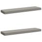 Preview: ARDEBO.de - 2-teilige Bankkissen VUGHT 2 pcs 100 % Polyester Grau