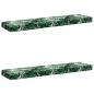 Preview: ARDEBO.de - 2-teilige Bankkissen VUGHT 2 pcs 100 % Polyester Blattmuster