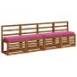 Preview: 1-teiliges Bankkissen VUGHT 100 % Polyester Rosa