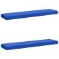 Preview: ARDEBO.de - 2-teilige Bankkissen VUGHT 2 pcs 100 % Polyester Königsblau