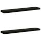 Preview: 2-teilige Bankkissen VUGHT 2 pcs 100 % Polyester Schwarz