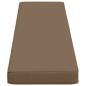 Preview: 1-teiliges Bankkissen VUGHT 100 % Polyester Taupe