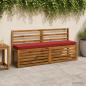 Preview: ARDEBO.de - 1-teiliges Bankkissen VUGHT 100 % Polyester Weinrot