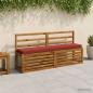 Preview: ARDEBO.de - 2-teilige Bankkissen VUGHT 2 pcs 100 % Polyester Rot