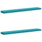 Preview: ARDEBO.de - 2-teilige Bankkissen VUGHT 2 pcs 100 % Polyester Türkis
