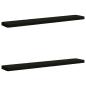 Preview: ARDEBO.de - 2-teilige Bankkissen VUGHT 2 pcs 100 % Polyester Schwarz