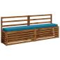 Preview: 2-teilige Bankkissen VUGHT 2 pcs 100 % Polyester Himmelblau