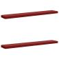 Preview: 2-teilige Bankkissen VUGHT 2 stk. 100 % Polyester Weinrot