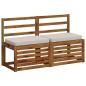 Preview: 1-teiliges Bankkissen VUGHT 100 % Polyester Weiß 60 x 40 x 5 cm