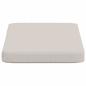 Preview: 1-teiliges Bankkissen VUGHT 100 % Polyester Weiß 60 x 40 x 5 cm