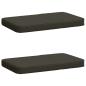 Preview: ARDEBO.de - 2-teilige Bankkissen VUGHT 2 pcs 100 % Polyester Anthrazit