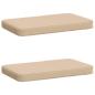 Preview: ARDEBO.de - 2-teilige Bankkissen VUGHT 2 pcs 100 % Polyester Creme