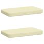 Preview: ARDEBO.de - 2-teilige Bankkissen VUGHT 2 pcs 100 % Polyester Creme