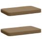 Preview: ARDEBO.de - 2-teilige Bankkissen VUGHT 2 pcs 100 % Polyester Taupe