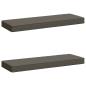 Preview: ARDEBO.de - 2-teilige Bankkissen VUGHT 2 pcs 100 % Polyester Grau