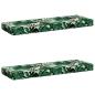 Preview: 2-teilige Bankkissen VUGHT 2 pcs 100 % Polyester Blattmuster
