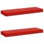 Preview: ARDEBO.de - 2-teilige Bankkissen VUGHT 2 pcs 100 % Polyester Rot
