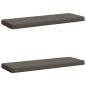Preview: ARDEBO.de - 2-teilige Bankkissen VUGHT 2 stk. 100 % Polyester Grau