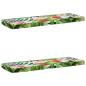 Preview: ARDEBO.de - 2-teilige Bankkissen VUGHT 2 stk. 100 % Polyester Mehrfarbig