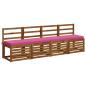 Preview: 1-teiliges Bankkissen VUGHT 100 % Polyester Rosa