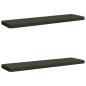 Preview: ARDEBO.de - 2-teilige Bankkissen VUGHT 2 stk. 100 % Polyester Anthrazit