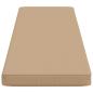 Preview: 2-teilige Bankkissen VUGHT 2 stk. 100 % Polyester Sand