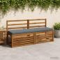Preview: ARDEBO.de - 2-teilige Bankkissen VUGHT 2 stk. 100 % Polyester Blau