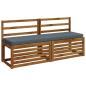 Preview: 2-teilige Bankkissen VUGHT 2 stk. 100 % Polyester Blau