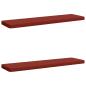 Preview: ARDEBO.de - 2-teilige Bankkissen VUGHT 2 stk. 100 % Polyester Rot