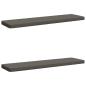 Preview: ARDEBO.de - 2-teilige Bankkissen VUGHT 2 stk. 100 % Polyester Grau