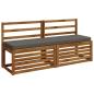 Preview: 2-teilige Bankkissen VUGHT 2 stk. 100 % Polyester Grau
