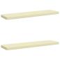 Preview: 2-teilige Bankkissen VUGHT 2 stk. 100 % Polyester Creme