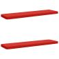 Preview: ARDEBO.de - 2-teilige Bankkissen VUGHT 2 stk. 100 % Polyester Rot
