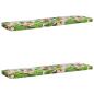 Preview: ARDEBO.de - 2-teilige Bankkissen VUGHT 2 stk. 100 % Polyester Mehrfarbig
