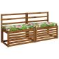 Preview: 2-teilige Bankkissen VUGHT 2 stk. 100 % Polyester Mehrfarbig