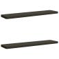 Preview: ARDEBO.de - 2-teilige Bankkissen VUGHT 2 stk. 100 % Polyester Anthrazit