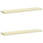 Preview: ARDEBO.de - 2-teilige Bankkissen VUGHT 2 stk. 100 % Polyester Creme