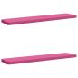 Preview: ARDEBO.de - 2-teilige Bankkissen VUGHT 2 stk. 100 % Polyester Rosa